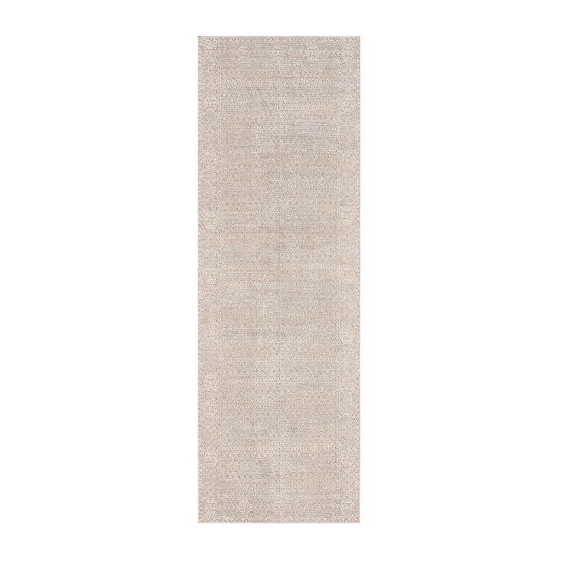 Neutral Traditional Runner Rug