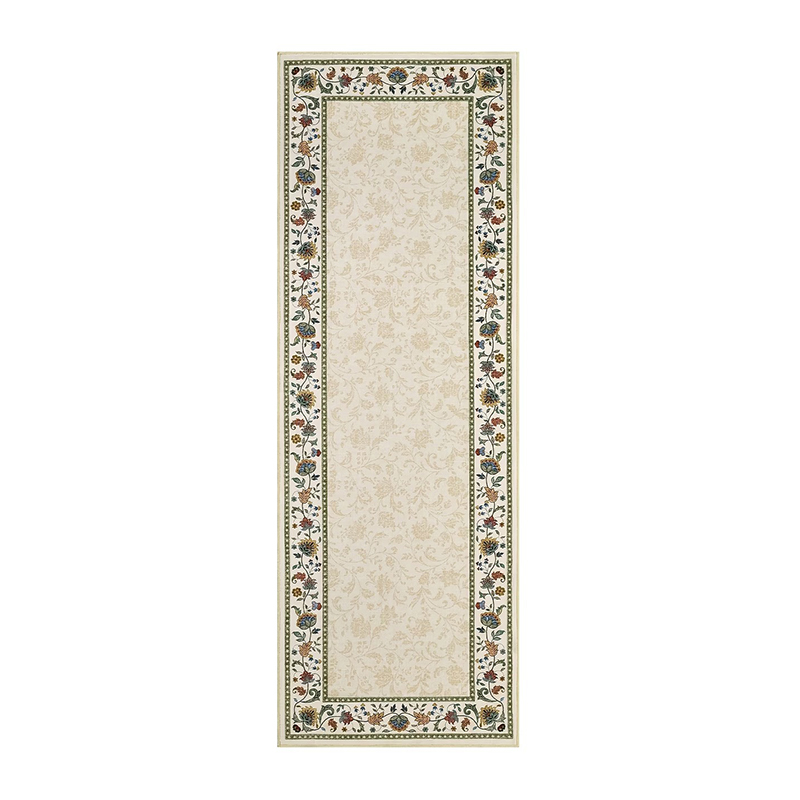 Bordered Light Luxury Style Runner Rug