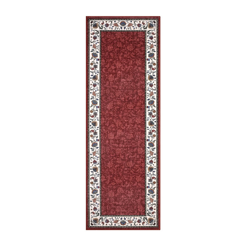 Bordered Light Luxury Style Runner Rug