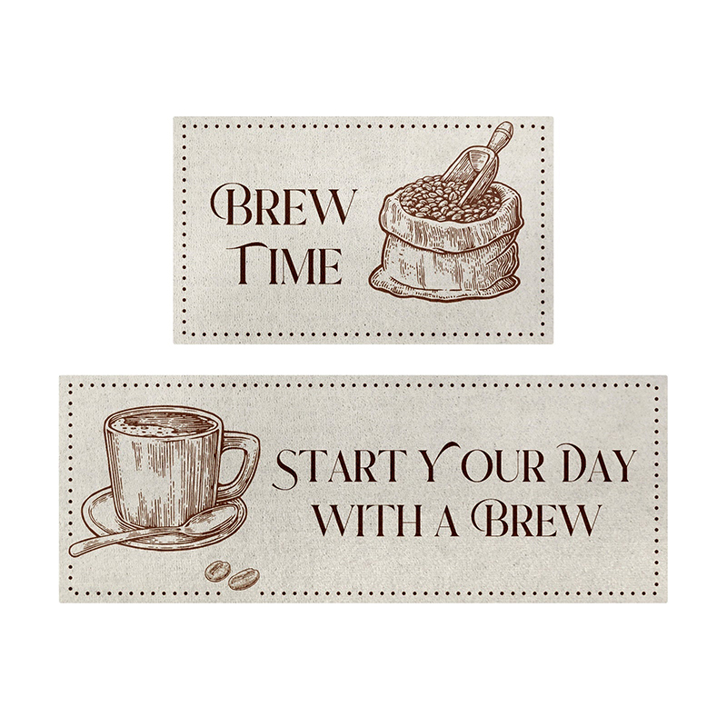 Food and Beverage Themed Commercial Kitchen Mats