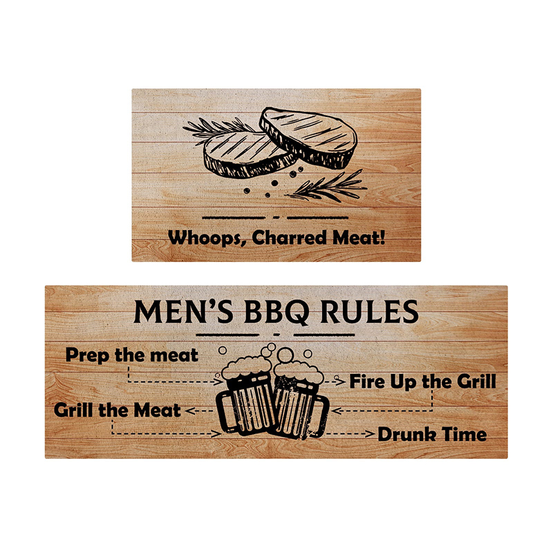 Food and Beverage Themed Commercial Kitchen Mats