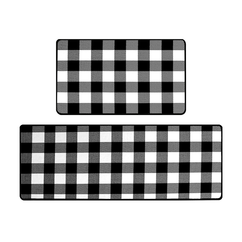 Buffalo Plaid Commercial Kitchen Floor Mats