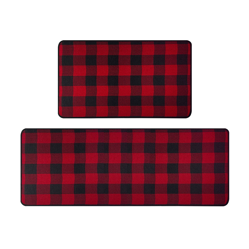 Buffalo Plaid Commercial Kitchen Floor Mats
