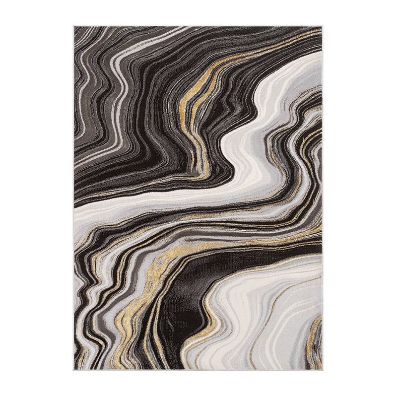 Modern Abstract Marble Swirl Commercial Hospitality Rugs