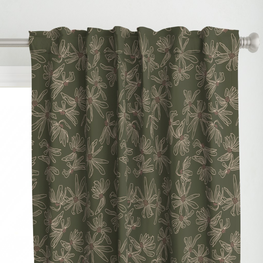 Commercial Floral Pattern Printed Curtains