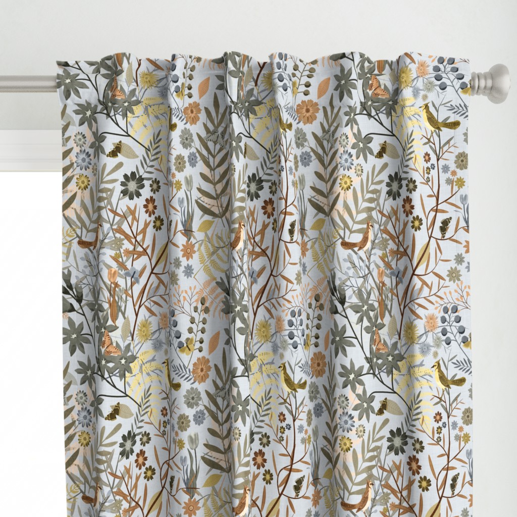 Commercial Floral Pattern Printed Curtains