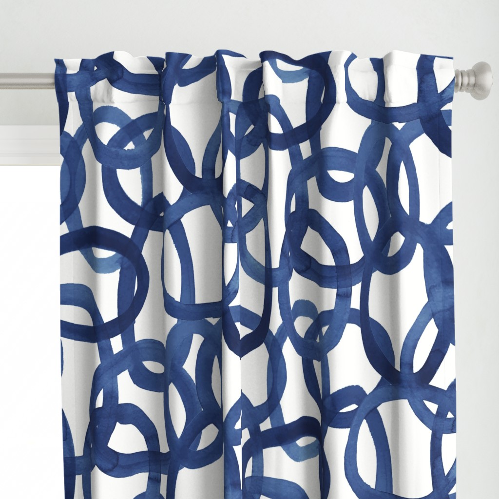 Art Deco Pattern Printed Curtains