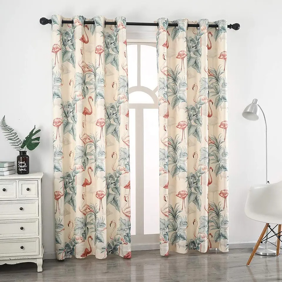 Botanical Floral Printed Curtains