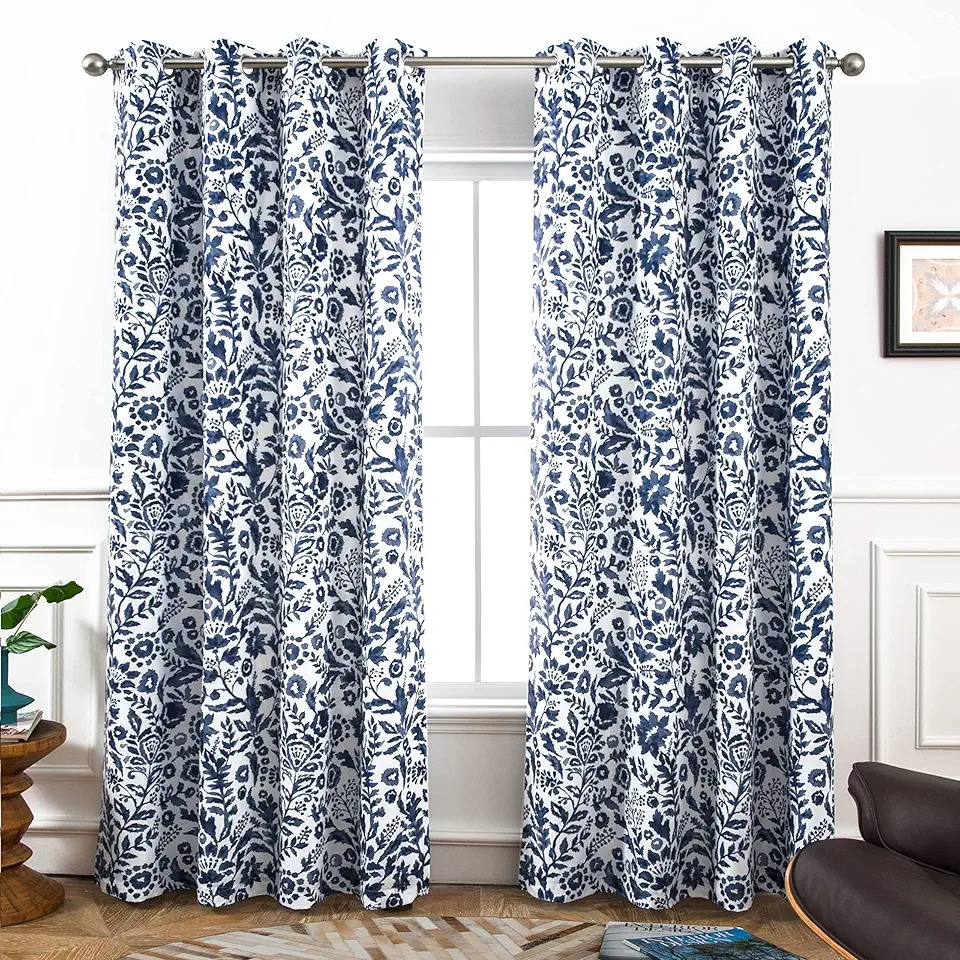 Botanical Floral Printed Curtains