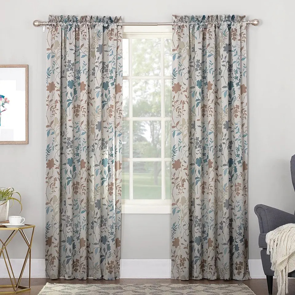 Botanical Floral Printed Curtains