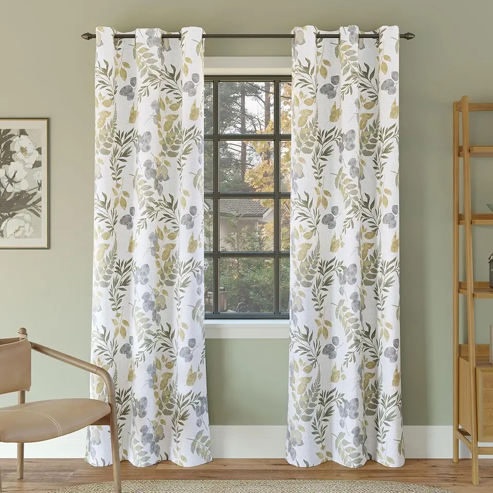 Vintage Botanical Printed Curtains