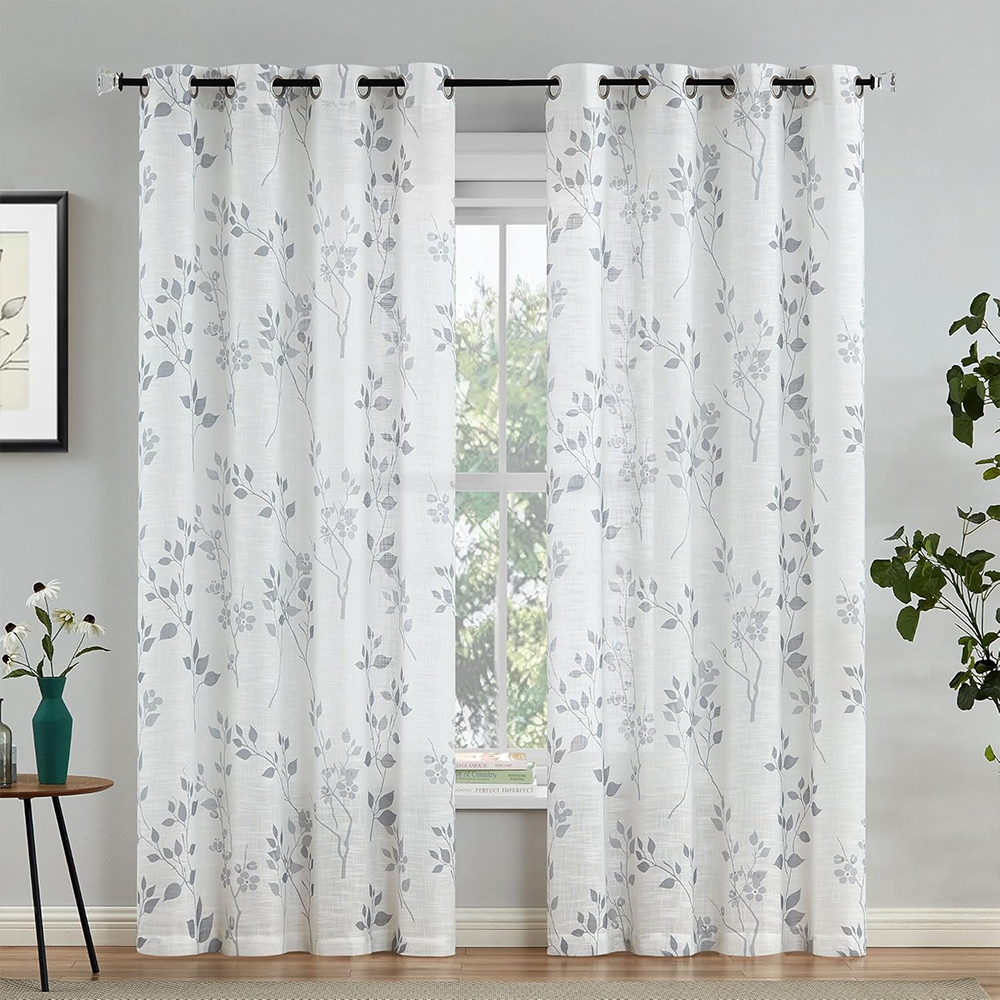Vintage Botanical Printed Curtains