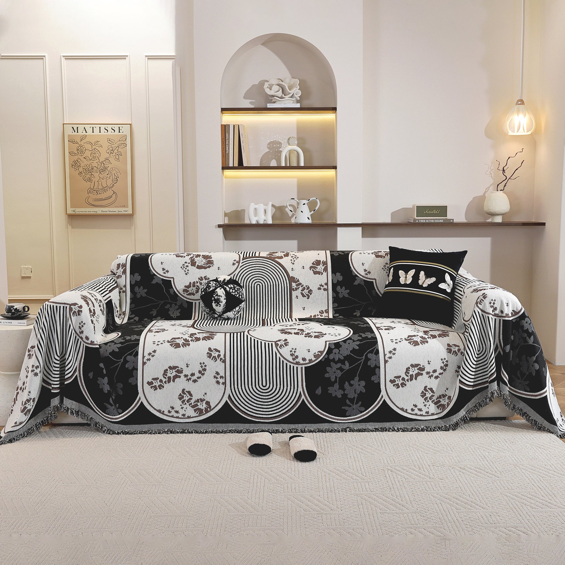 Vintage Floral Pattern Sofa Throw Covers
