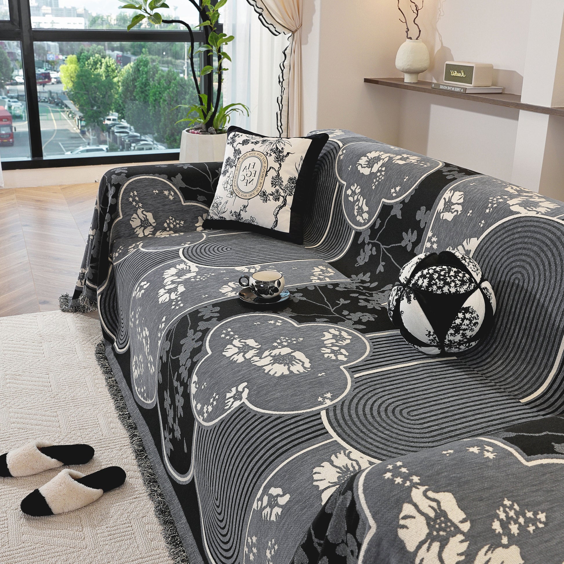 Vintage Floral Pattern Sofa Throw Covers