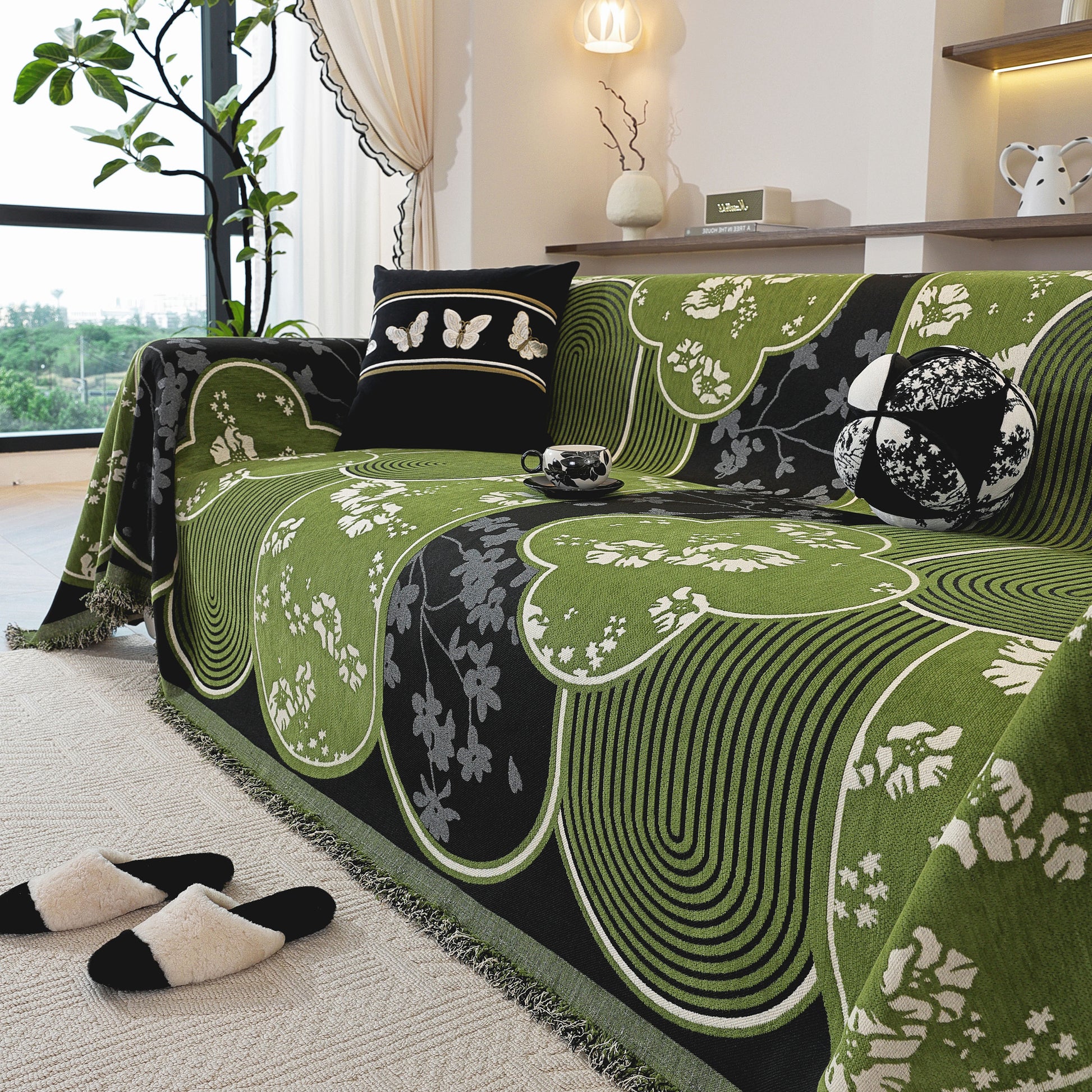 Vintage Floral Pattern Sofa Throw Covers