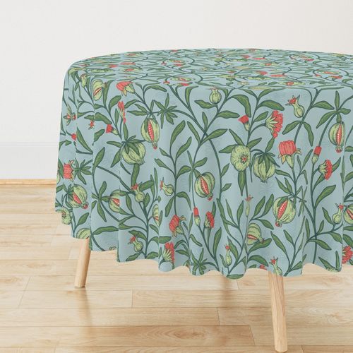 Tropical Vintage Floral Printed Commercial Tablecloths