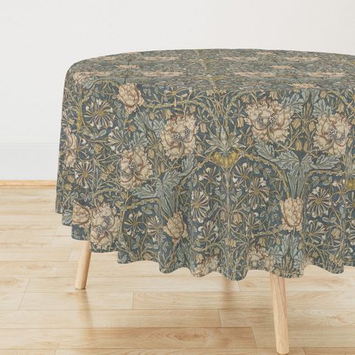 Tropical Vintage Floral Printed Commercial Tablecloths