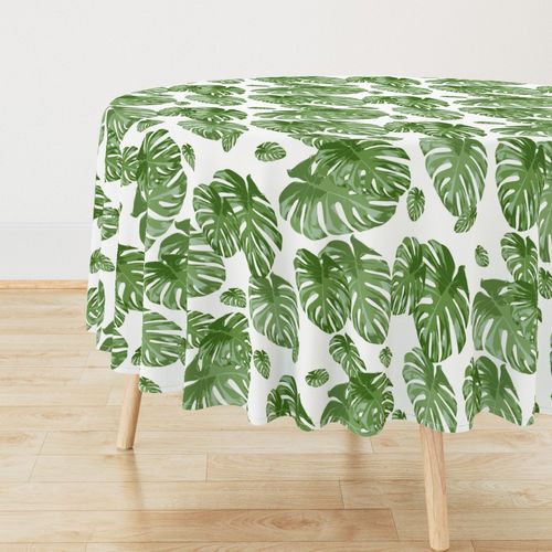 Tropical Vintage Floral Printed Commercial Tablecloths