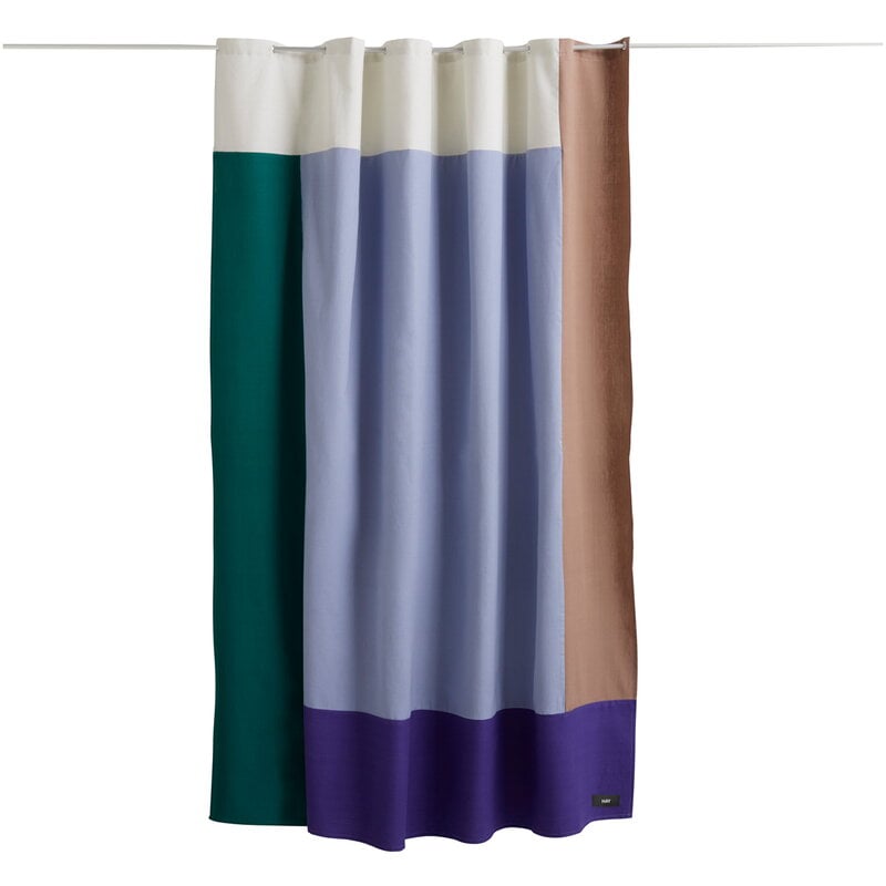 Morandi Color Block Printed Commercial Shower Curtains