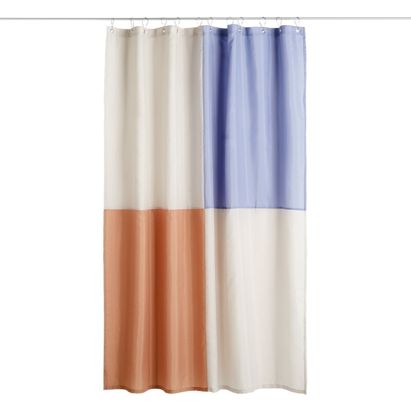 Morandi Color Block Printed Commercial Shower Curtains