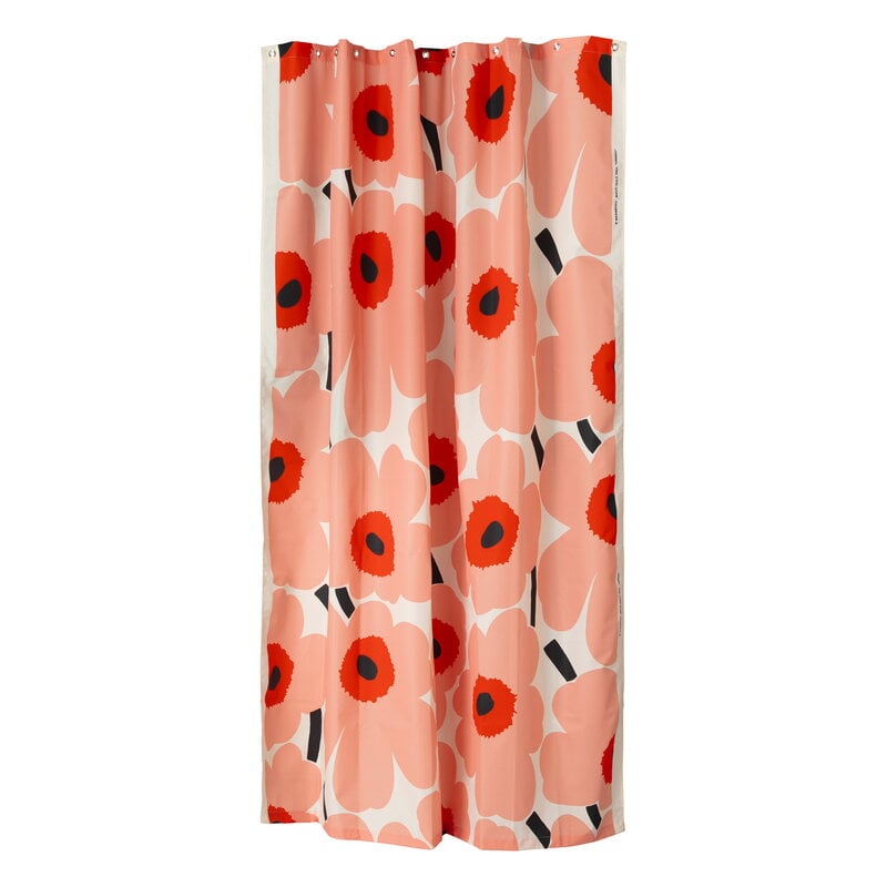Nordic Poppy Floral Printed Commercial Shower Curtains