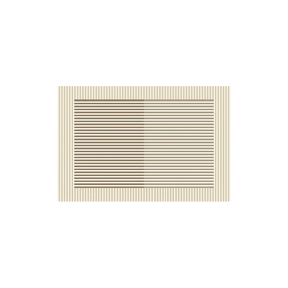 Minimal Geometric Line Printed Bathroom Coil Mats