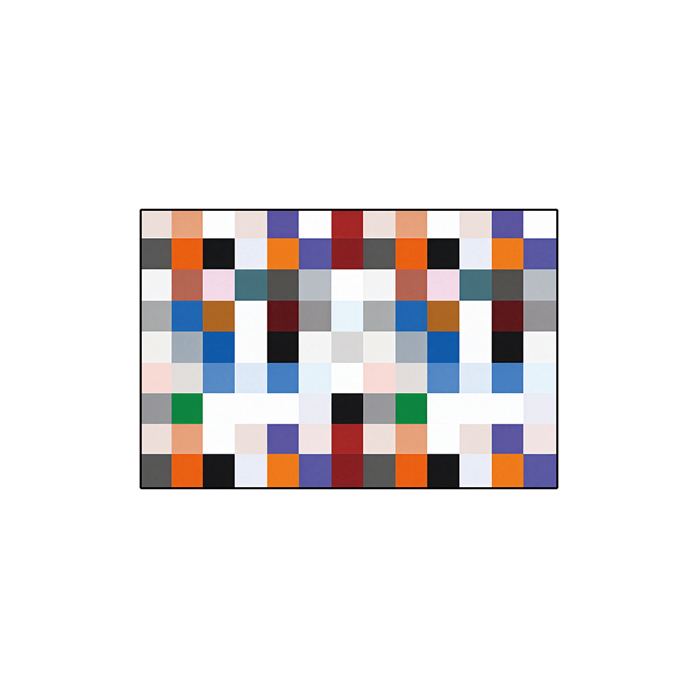 Checkered Geometric Printed Bathroom Coil Mats