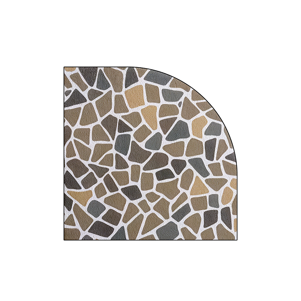 Quarter Cobblestone Printed Bathroom Coil Mats