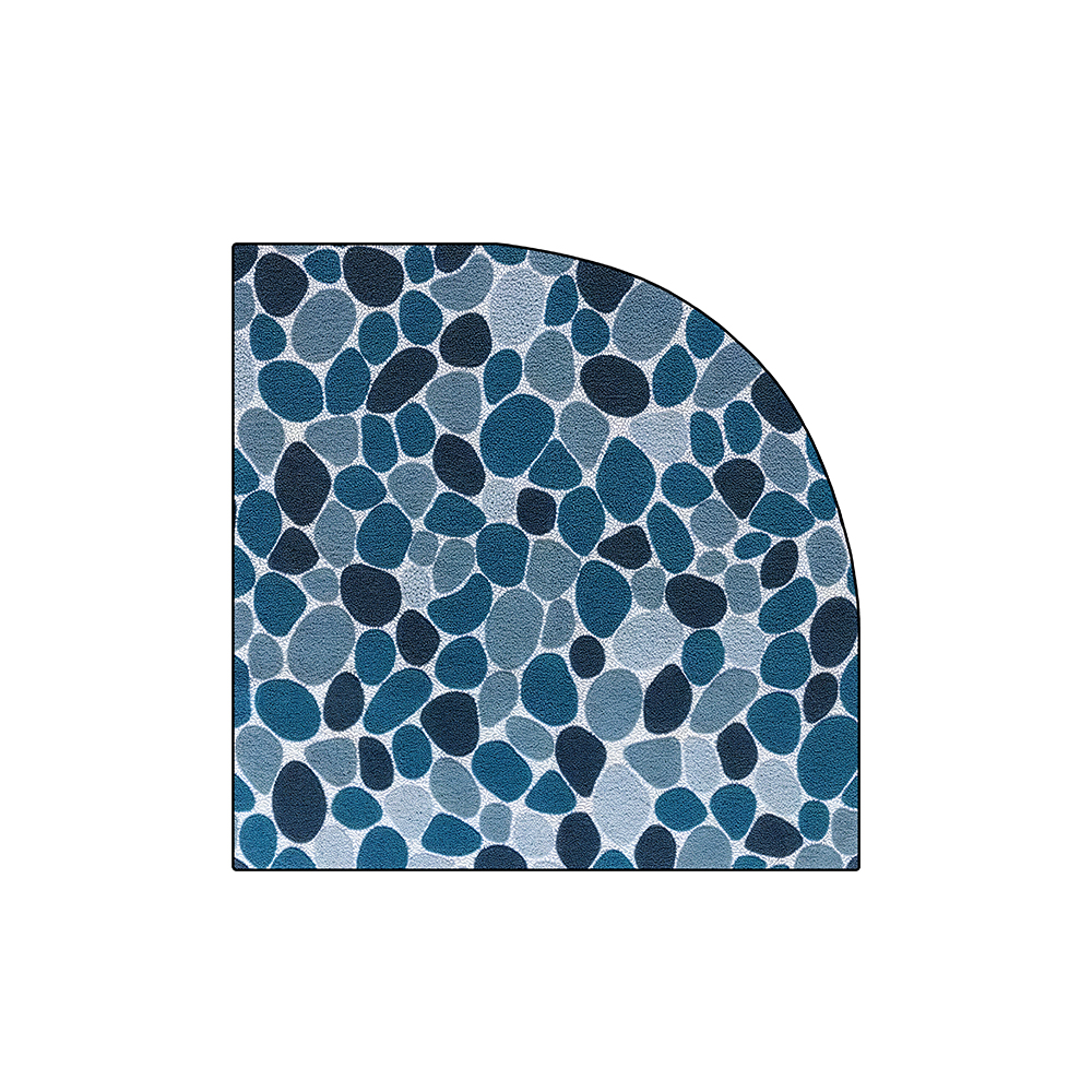 Quarter Cobblestone Printed Bathroom Coil Mats