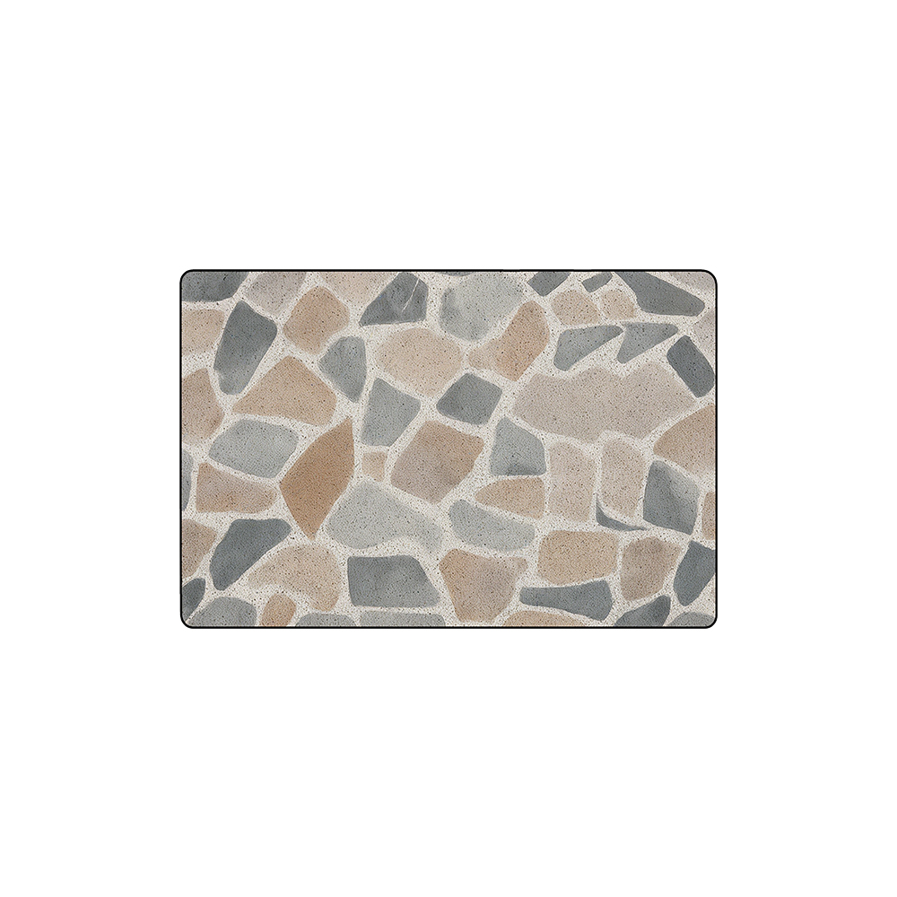 Cobblestone Printed  Bathroom Coil Mats