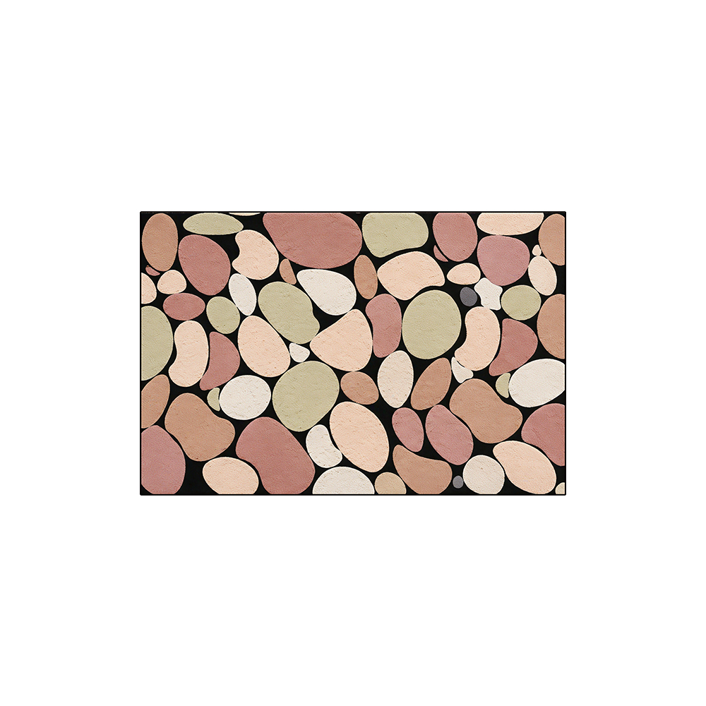 Cobblestone Printed  Bathroom Coil Mats