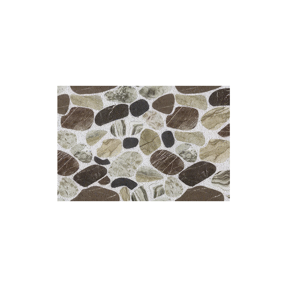 Cobblestone Printed  Bathroom Coil Mats