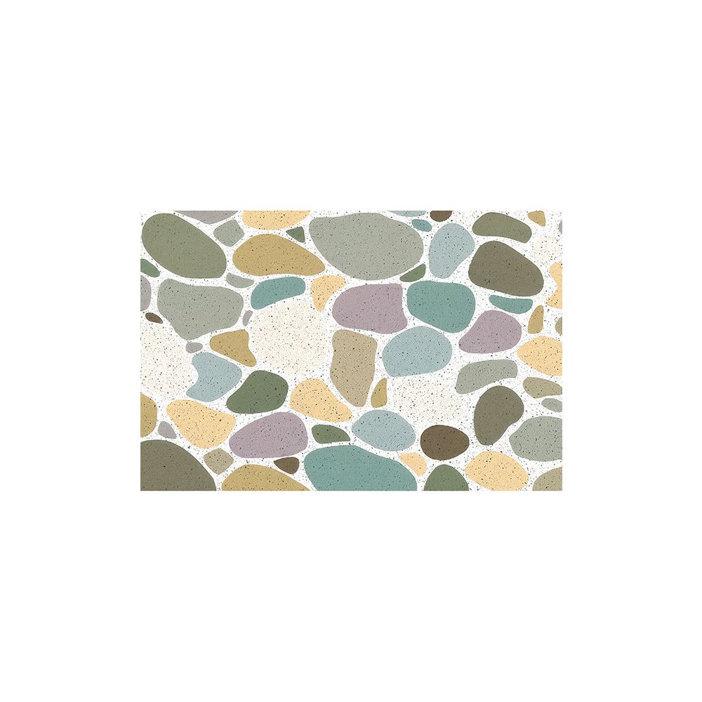 Cobblestone Printed  Bathroom Coil Mats