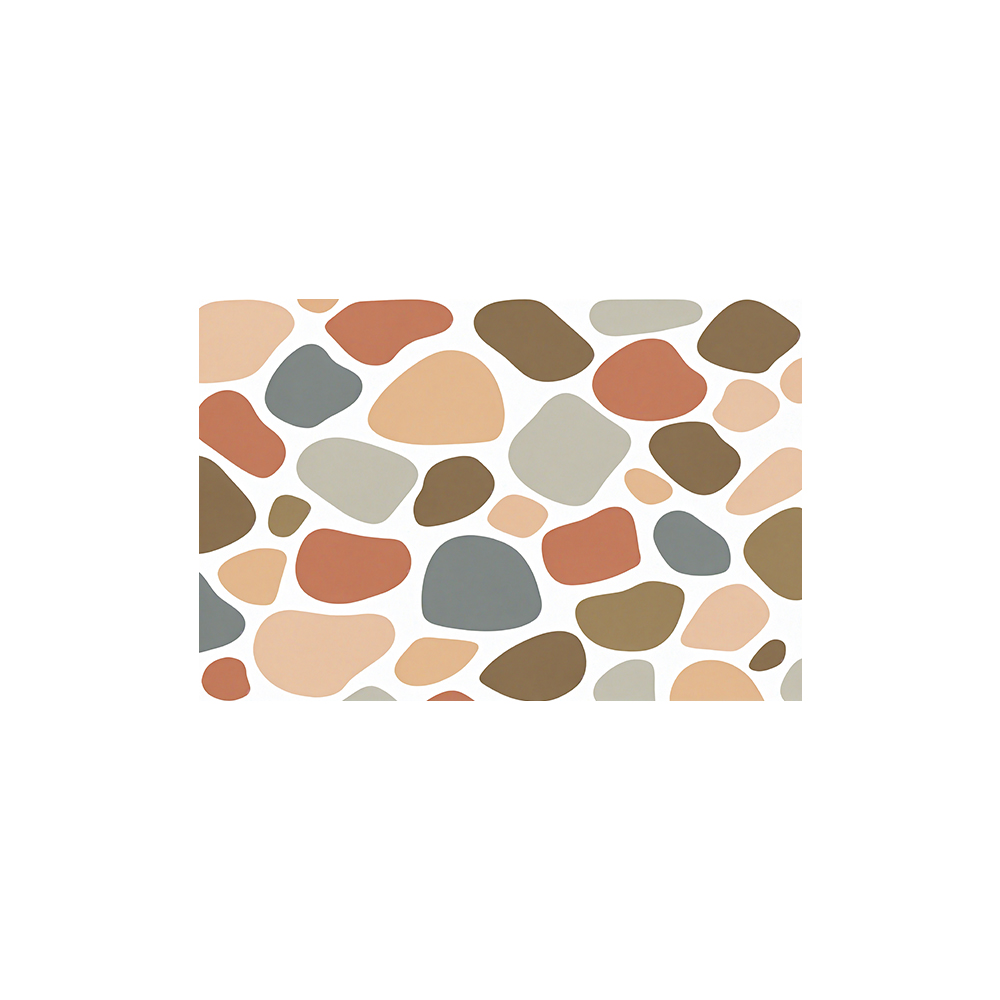 Cobblestone Printed  Bathroom Coil Mats