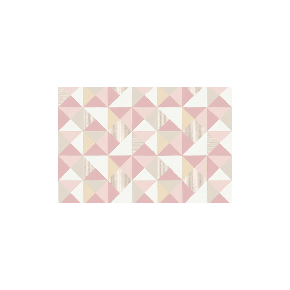 Geometric Patch Printed Bathroom Coil Mats