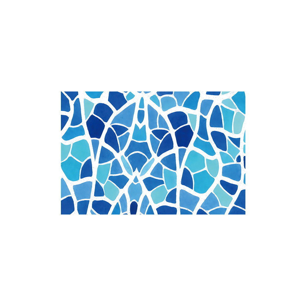 Water Ripple Mosaic Printed Bathroom Coil Mats