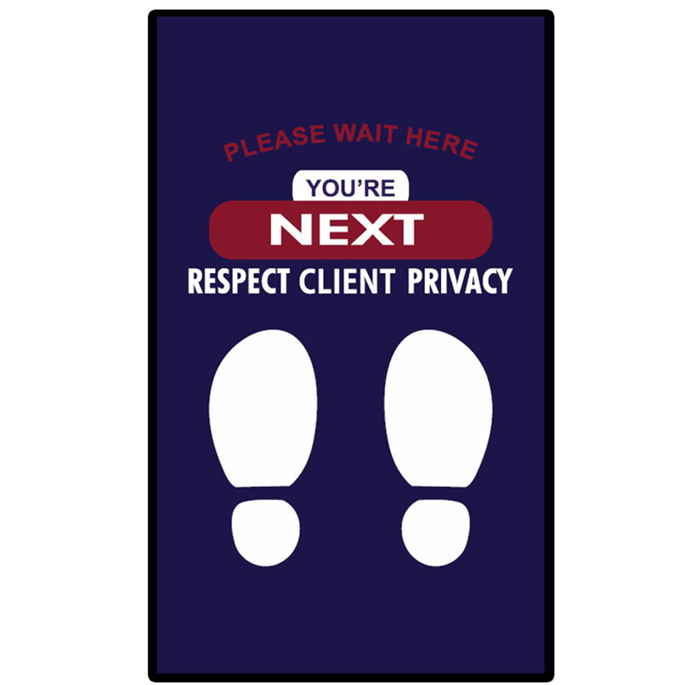 Waiting Reminder Printed Message Mats